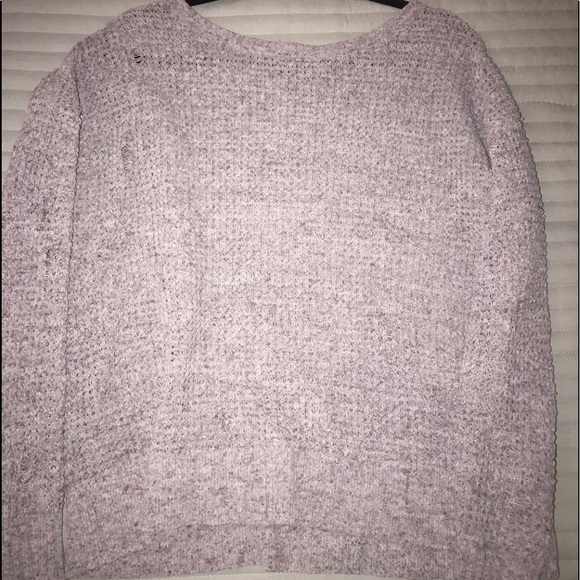 American Eagle Purple Distressed Sweater - Picture 1 of 1